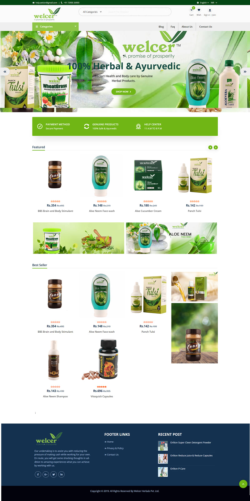 Herbal Products website